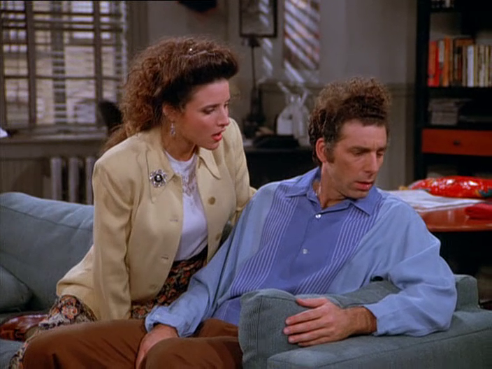 The daily outfits of Elaine Benes from Seinfeld.